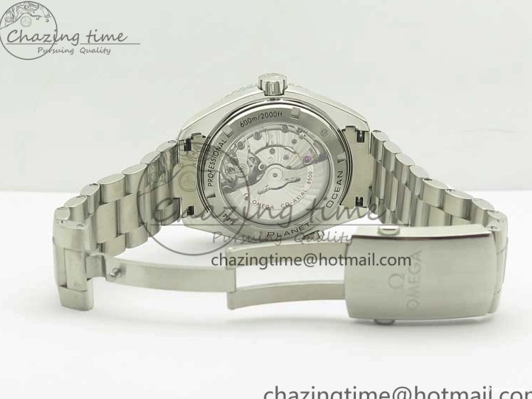 0117 Durable Planet Ocean Professional Ceramic Bezel 45.5mm 1:1 VSF Best Edition Orange Markers on SS Bracelet A8500 Super Clone 8052